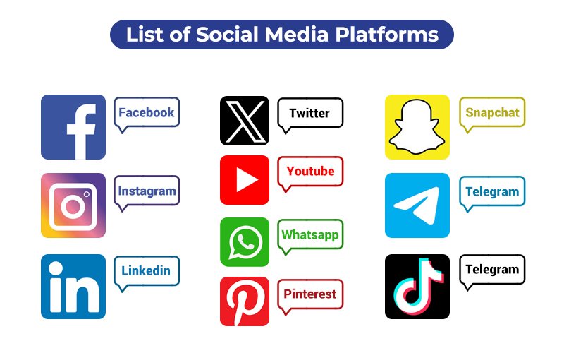 top social media platforms