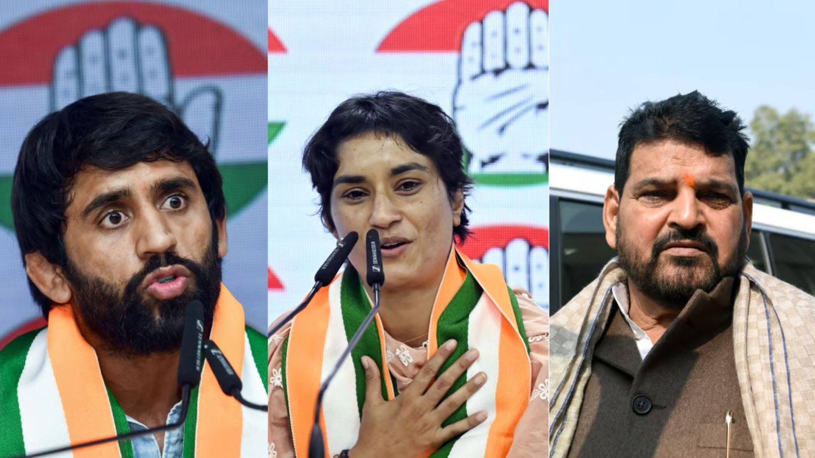 why join vinesh phogat and bajrang punia congress party