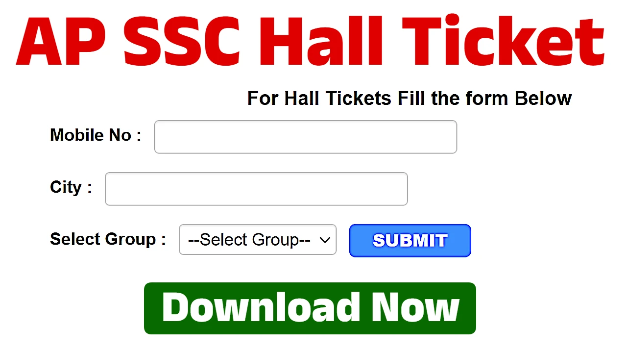 AP SSC Board Class 10 Hall Ticket 2025