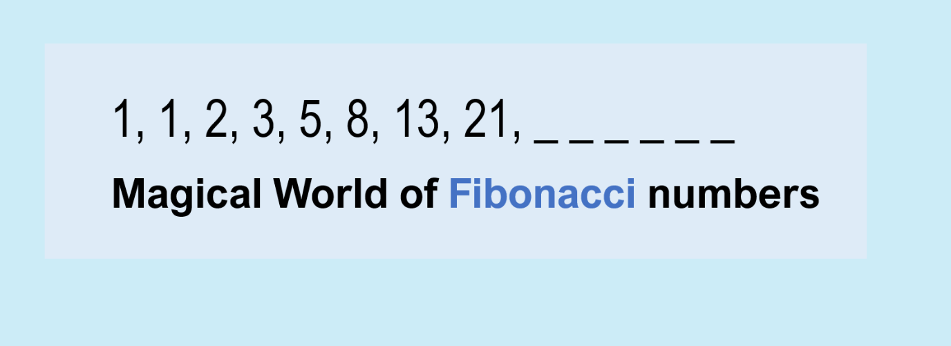 Fibonacci sequence