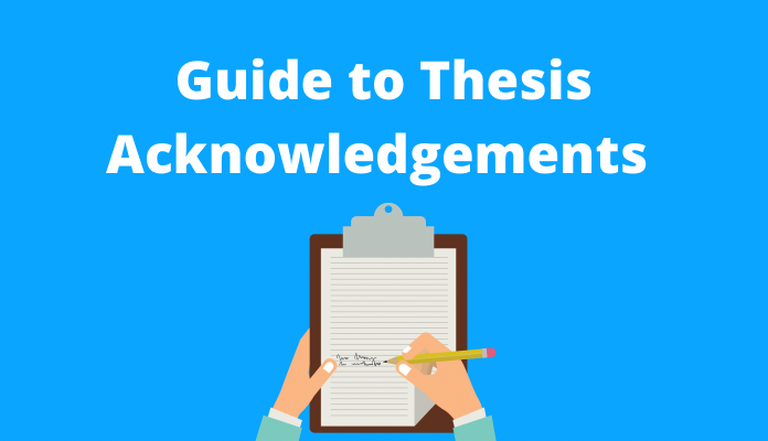 acknowledgements for thesis