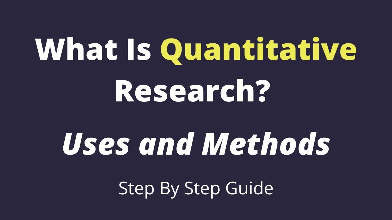 quantitative data analysis